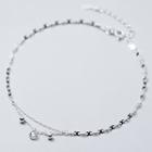 925 Sterling Silver Layered Anklet 925 Sterling Silver - Anklet - One Size