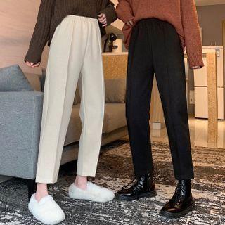 Faux Wool Cropped Pants