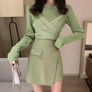 Set : Panel Top + Pu Skirt
