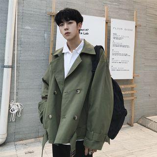 Double Breasted Plain Coat