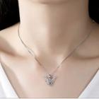Rhinestone Deer Pendant Pendant Only - Silver - One Size