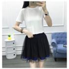 Sheer A-line Skirt