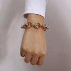Chunky Chain Bracelet 1 Pc - 0523 - Gold - One Size