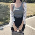 Tank Top / Shorts / Print Light Jacket