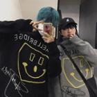 Couple Matching High Neck Print Sweater