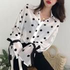 Dotted Shirt / Boot Cut Pants