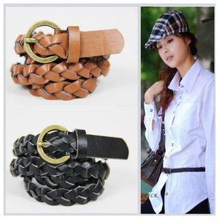 Woven Skinny Belt