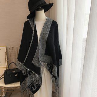 Fringed Shawl As Shown In Figure - One Size