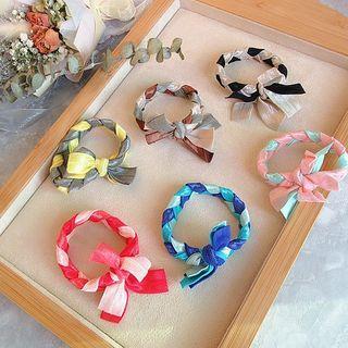 Color-block Woven Hair Tie