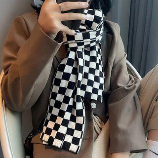 Check Scarf Black - One Size