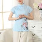 Floral Hanfu Short-sleeve Top