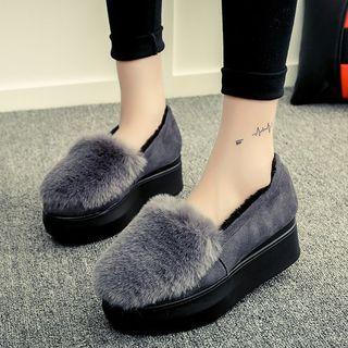 Platform Pom Pom Flats