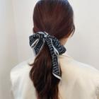 Printed Fabric Narrow Hair Tie