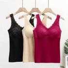 Lace Panel Tank Top / Set Of 2