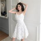 Shoulder-tie Fringe A-line Cocktail Dress
