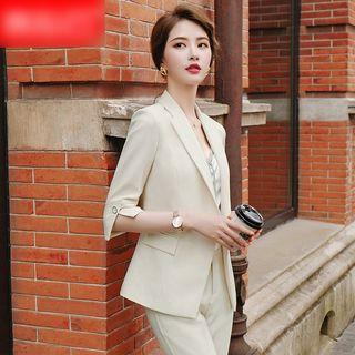 Double-breasted Blazer / Straight-cut Pant / Set