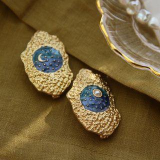 Sun / Moon Alloy Brooch