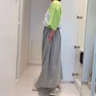 Color-block Drawstring-waist Dress