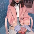 Mock Two-piece Bomber Jacket