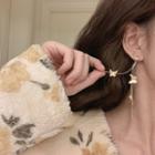 Butterfly Fringed Earring 1 Pair - 925 Silver - Gold - One Size