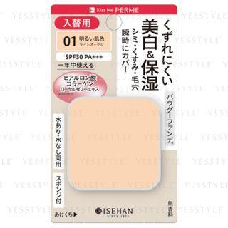 Isehan - Kiss Me Ferme Brightness Powder Foundation Spf 30 Pa+++ (#01) (refill) 11g