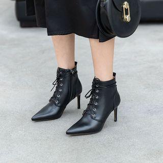 High Heel Lace Up Short Bopts