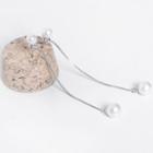 925 Sterling Silver Faux Pearl Dangle Earring 1 Pair - Dangle Earring - Long - Tassel - Faux Pearl - One Size