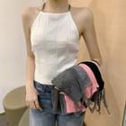 Chain Strap Halter Top