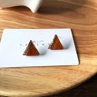 Triangle Resin Rhinestone Earring