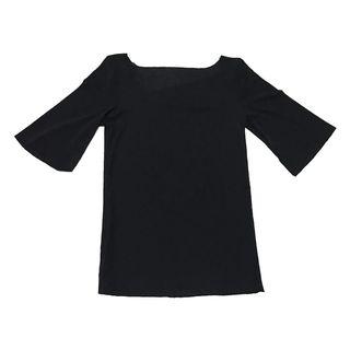 Elbow-sleeve Crop T-shirt