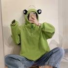 Frog Hoodie Green - One Size