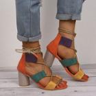 Lace-up Round Heel Sandals