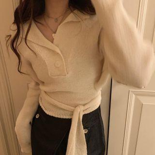 Polo Sweater Almond - One Size