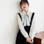 Ribbon Bow Shirt / Jumper Dress