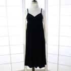 Set : Turtleneck Top + Strap Velvet Dress