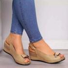 Wedge Heel Platform Slingback Sandals