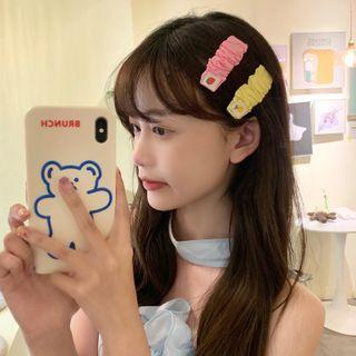Shirred Fabric Hair Clips