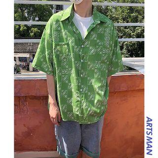 Printed Logo Casual Shirt