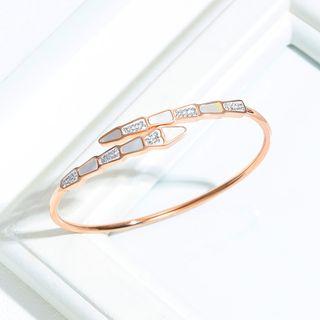 Rhinestone Bangle 964 - As Shown In Figure - One Size
