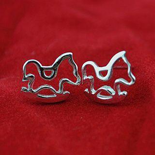 Wooden Horse 925 Sterling Silver Open Ring