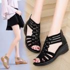 Wedge Cut-out Sandals
