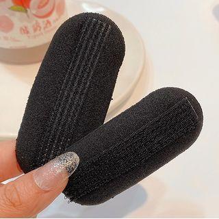 Set Of 2 : Hair Volume Hair Clip 1 Pair - Black - One Size