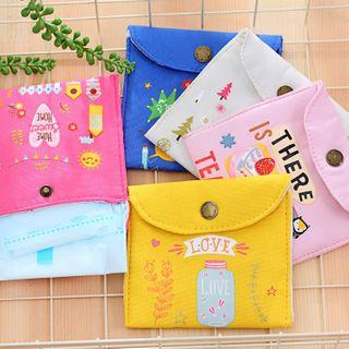 Printed Canvas Sanitary Pouch