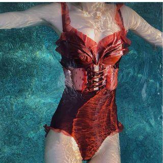 Lace-up One-piece Swimsuit