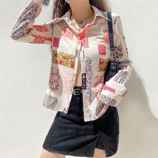 Long Sleeve Paneled Shirt