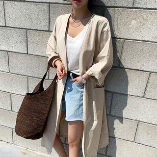 Hemp Blend Open Coat