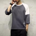 Two Tone 3/4-sleeve T-shirt