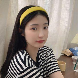Plain Hair Band Yellow - One Size