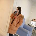 Faux Fur Trim Hooded Thick Padded Coat
