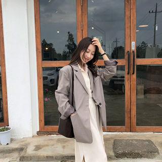 Single-breasted Flap-detail Blazer